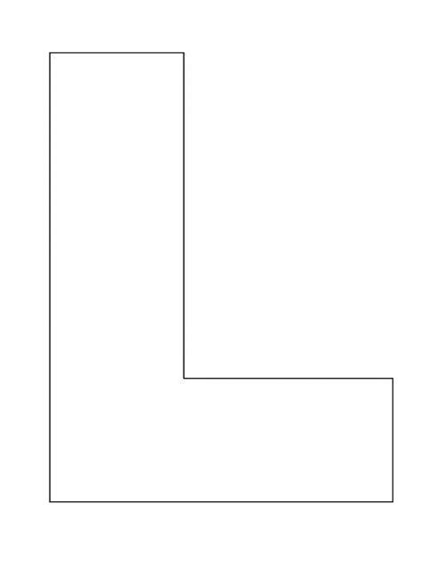 Printable Letter L Template